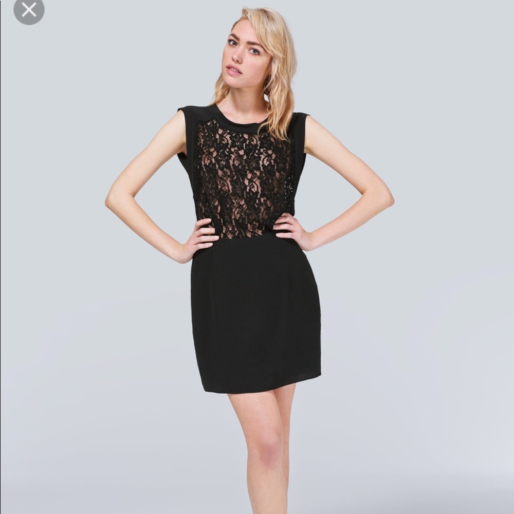 Aritzia Wilfred lace/silk dress